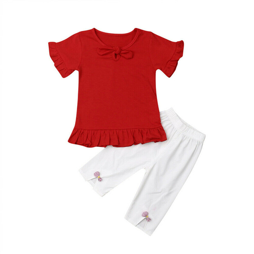 Newborn Baby Girls 1st Summer Outfit Clothes Short