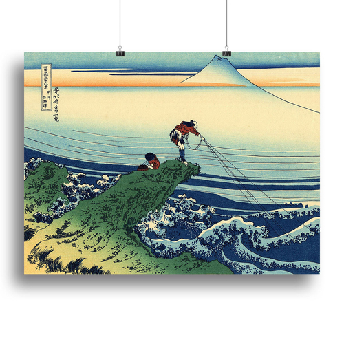 Kajikazawa in Kai province by Hokusai Canvas Print or Poster