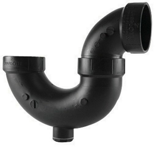 Charlotte Pipe & Foundry ABS00707X0800HA 2 in. P Trap  Black