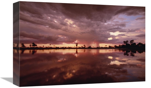 Global Gallery GCS-452971-1218-142 12 x 18 in. Sunset & Storm Clouds O