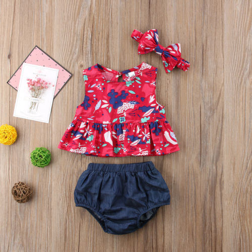 Baby Girls Clothing Sets 2018 New Brand Three