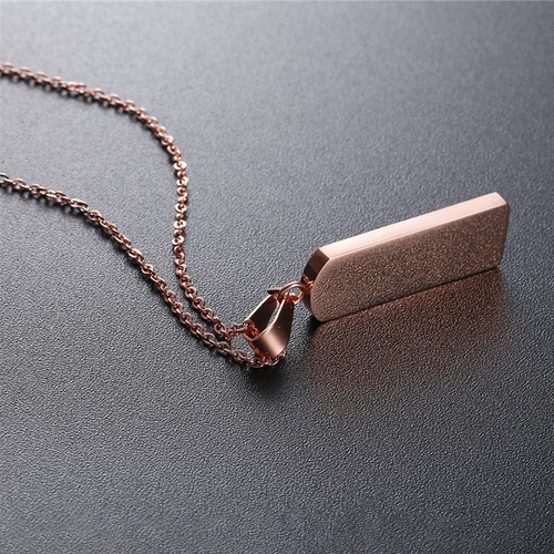 Rose Gold Brick Necklace