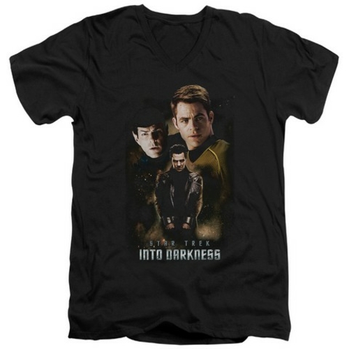 Trevco Star Trek-Aftermath - Short Sleeve Adult 30-1 Tee - Black- Extr