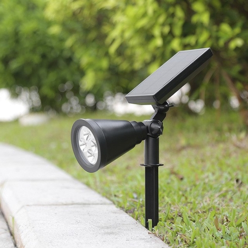 LightMe 2PCS 4 LEDs Solar Lamp 2-In-1 Waterproof