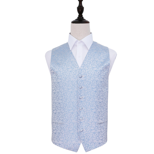 Swirl Waistcoat - Baby Blue, 50'
