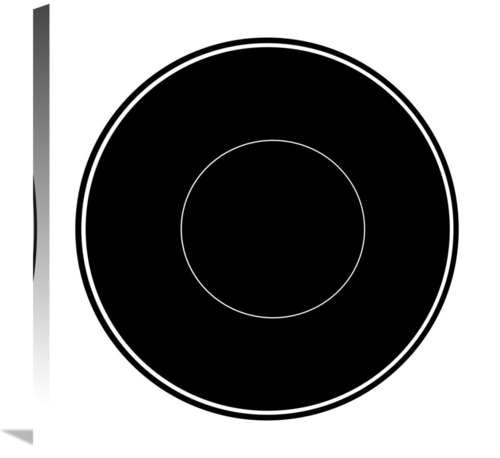 Global Gallery GCS-467106-2424-142 24 x 24 in. Mealtime - Black on Whi