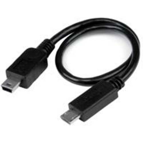 StarTech.com UMUSBOTG8IN 8 in. USB OTG Cable Micro USB to Mini USB Mal