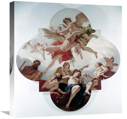 Global Gallery GCS-279713-22-142 22 in. Taming of Cupid - Love Punishe