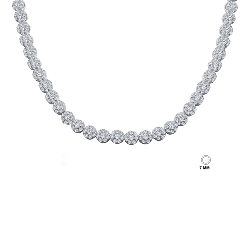 CZ FLOWER CHAIN ONE ROW IN 18''-30'' - 961621