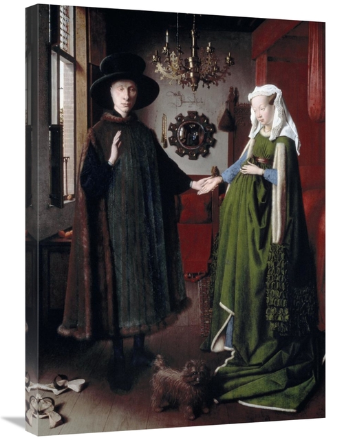 Global Gallery GCS-281263-30-142 30 in. Arnolfini Portrait Art Print -