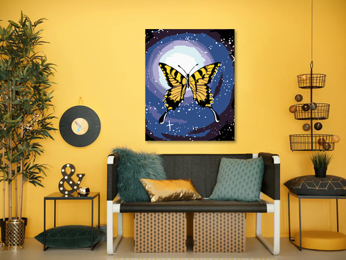 Paint by Numbers - BUTTERFLY AND THE NIGHT SKY