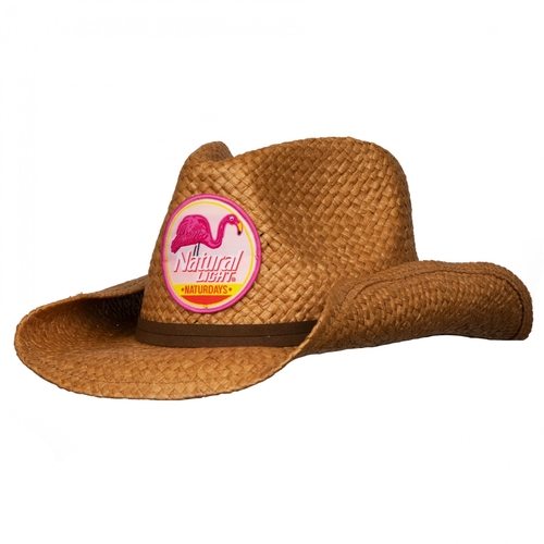 Natural Light 817729 Naturdays Straw Cowboy Hat with Brown Band