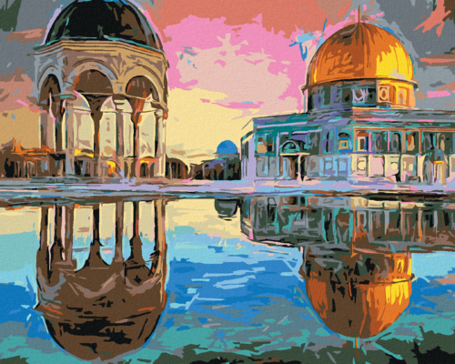 Paint by Numbers - JERUSALEM IN THE REFLECTION OF WATER