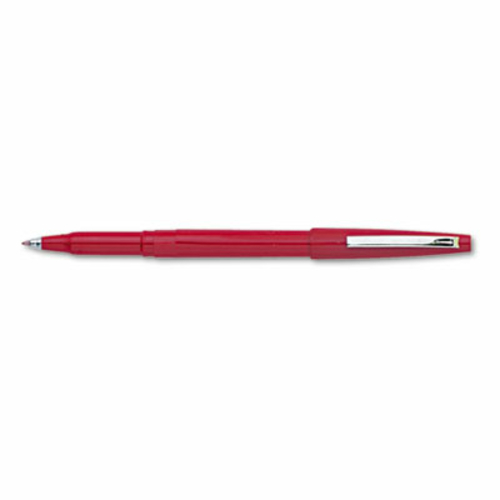 Pentel R100B Rolling Writer Roller Ball Capped Pen  Red Ink  Medium  D