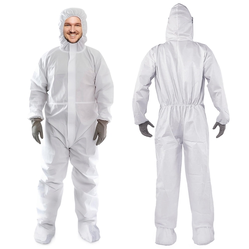 AMZ Medical Supply Disposable Coveralls for Men & Women Small 5 Pack