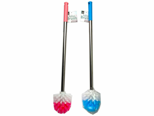 Kole Imports HP158-12 Toilet Scrubbing Brush - Blue & Pink, Pack o