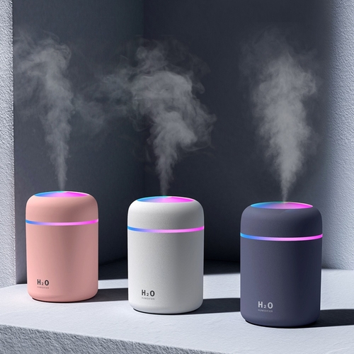 Portable Air Humidifier Mist Sprayer with Colorful Night Light