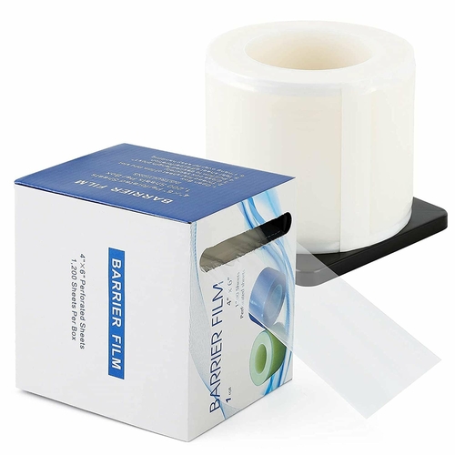 Skin Barrier Film 4" x 6" in Bulk. 8 Rolls of 1200 Disposable Adhesive