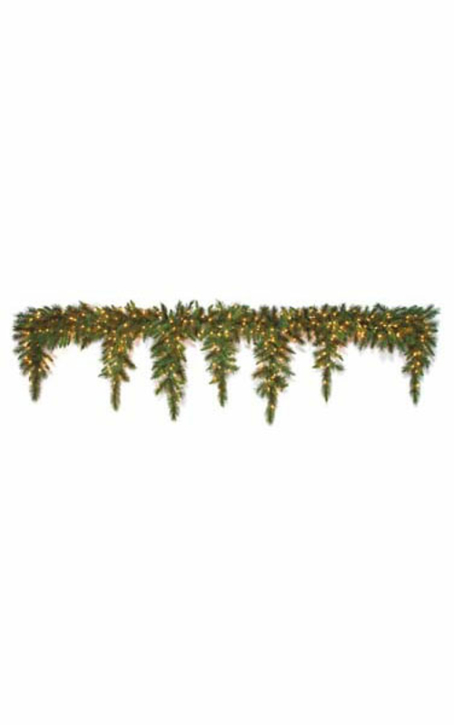 Autograph Foliages C-114334 80 in. Icicle Garland, Green