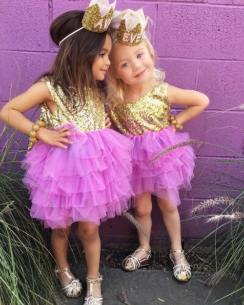 Sequins Toddler Kids Girls Sleeveless Sequins