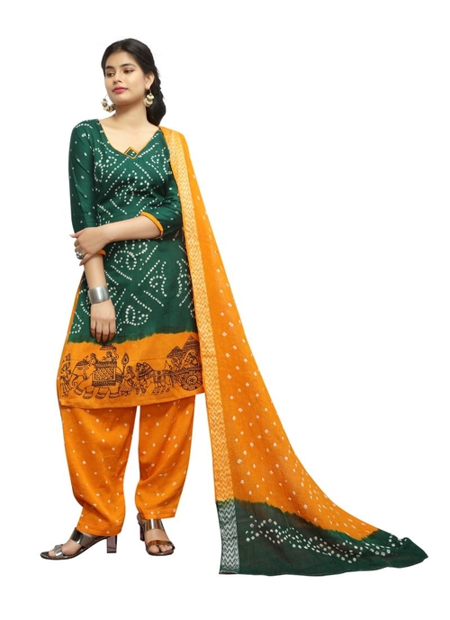 Generic Women's Satin Cotton Salwar Material