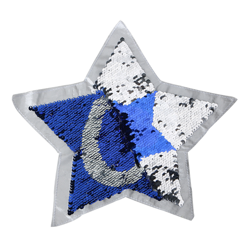 1PC Star Heart Reversible Sequins Sew On Patch for