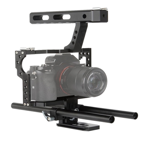 Rod Cage Kit Rig Dslr Camera Stabilizer For Sony