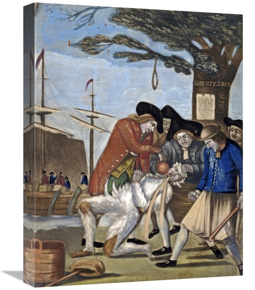 Global Gallery GCS-267914-22-142 22 in. Tarring & Feathering Art Print