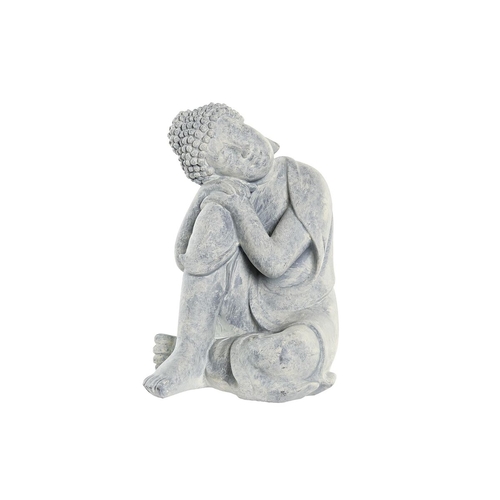 Decorative Figure DKD Home Decor Grey Light grey Buddha Oriental 18 x