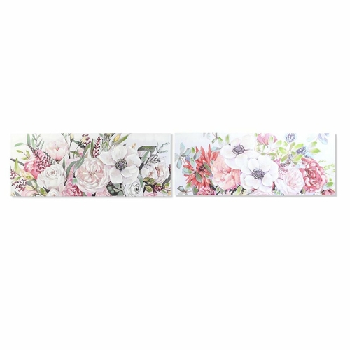 Painting DKD Home Decor 150,5 x 2,7 x 60 cm Flowers Shabby Chic (2