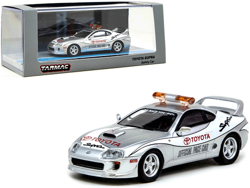 Toyota Supra Safety Car \Official Pace Car\" Silver 1/64 Diecast Model