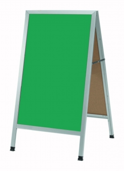 Aarco Products  Inc. AA-1SG A-Frame Sidewalk Board Features a Green Po