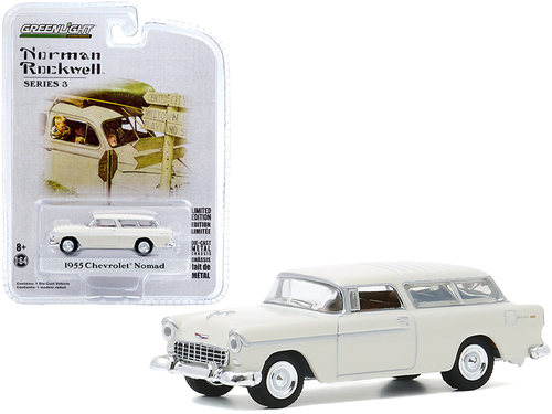 1955 Chevrolet Nomad Cream \Norman Rockwell\" Series 3 1/64 Diecast