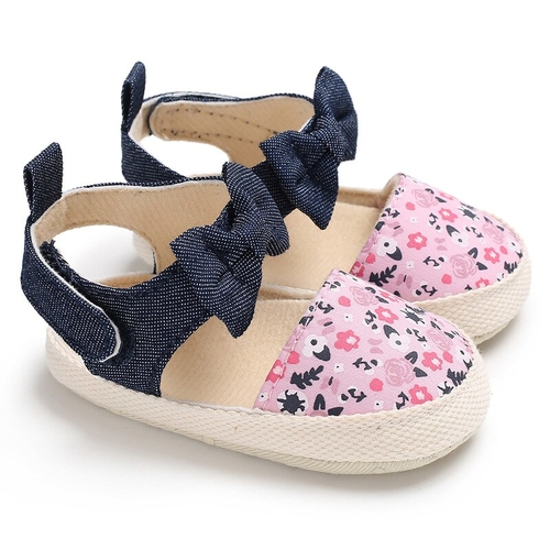 Flower printing baby sandals nonslip soft sole