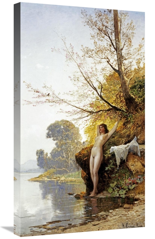 Global Gallery GCS-267877-30-142 30 in. The Bather Art Print - Hermann