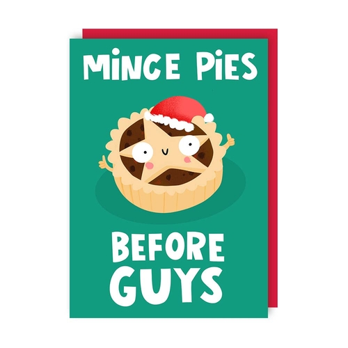 Mince Pies Christmas Card (Pack of 6)