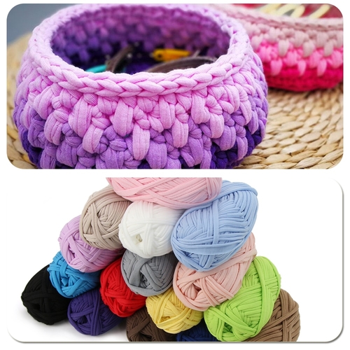 100g Home Colourful DIY Crochet Cloth Carpets Soft