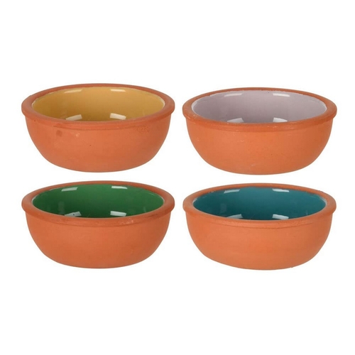 Set of bowls Excellent Houseware Baked clay Aperitif Terracotta 4