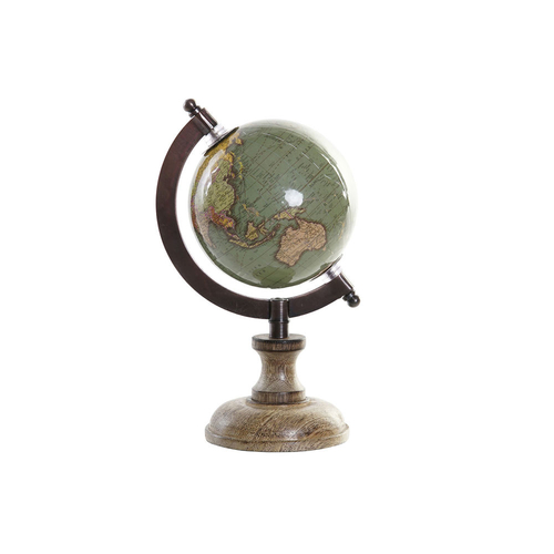 Globe DKD Home Decor Blue 13 x 11 x 21 cm Brown Bronze Colonial