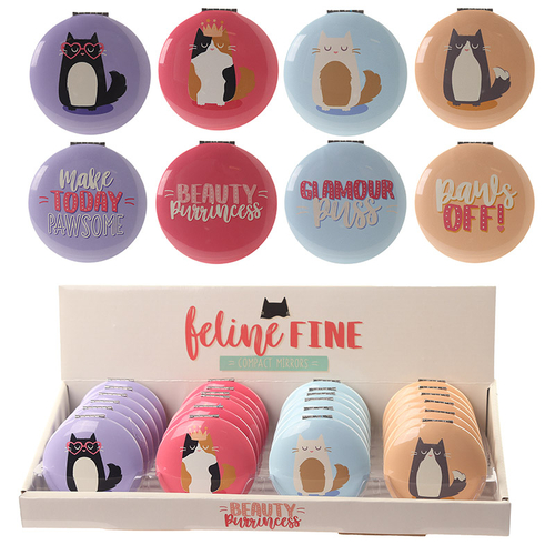 Fun Collectable Cat Design Compact Mirror