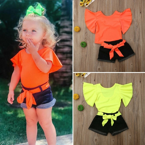 2019 New Summer Toddler Girl Kid Clothes Sets