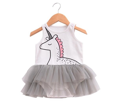 2019 Summer Unicorn Baby Romper Infant Newborn