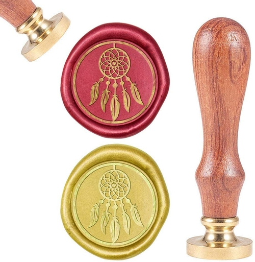 Vintage Wax Sealing Stamps Dream Catcher Retro Wood Stamp