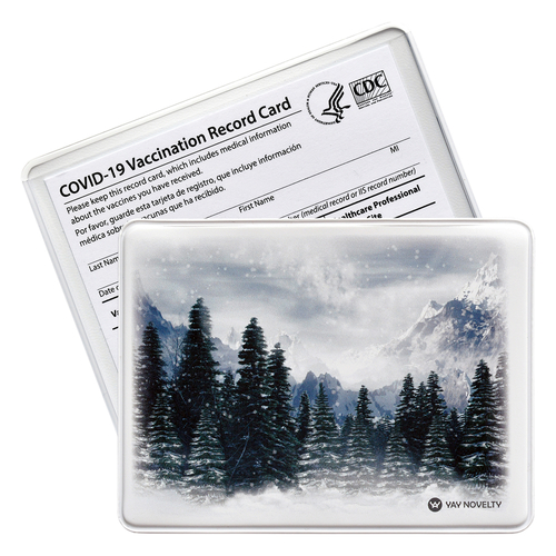 Vaccination Card Holder / Vaccine Card Protector - Evergreen