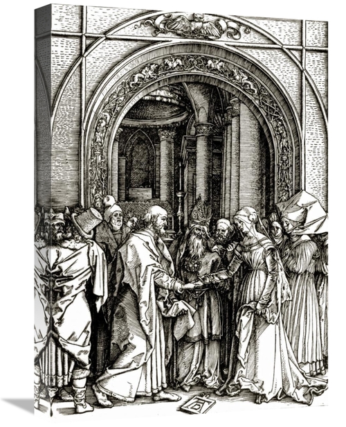 Global Gallery GCS-266254-22-142 22 in. The Betrothal of the Virgin Ar