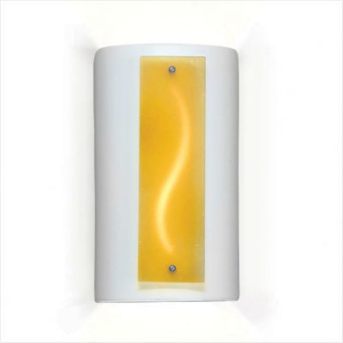 A19 G3A Amber Current Wall Sconce - White Satin - Jewel Collection