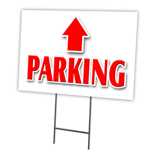 SignMission C-1824-DS-Parking Up Arrow 18 x 24 in. Parking Up Arrow Ya