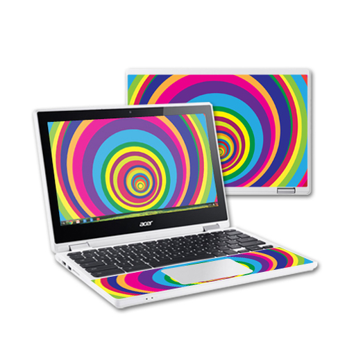 MightySkins ACCR11-Circles Skin Decal Wrap for Acer Chromebook R11 - C