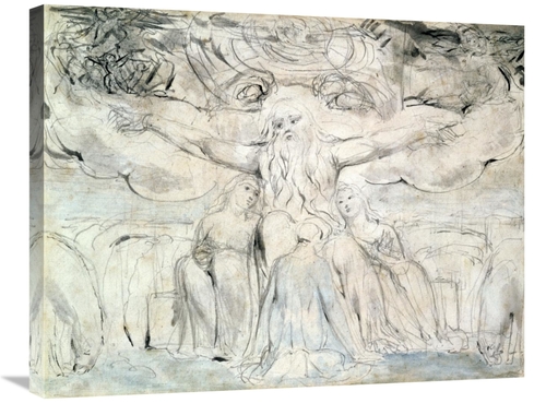 Global Gallery GCS-267749-30-142 30 in. Job & His Daughters Art Print 