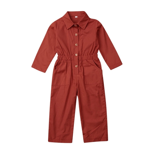 1 6T Kids Baby Girl Boy Long Romper Clothes Autumn